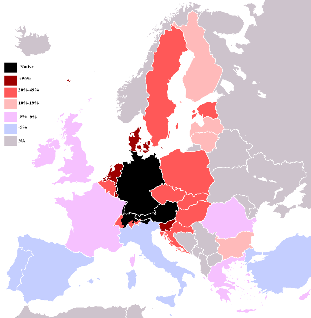 Сколько стран говорит на немецком языке?